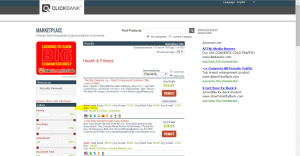 Find best selling products on clickbank